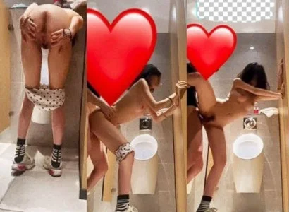 Cặp đôi lôi em người yêu vào WC vụng trộm