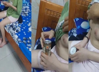 Em người yêu mới lớn và thỏa thuê trong nhà nghỉ